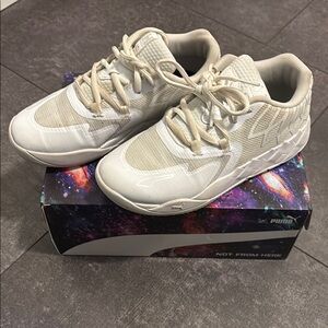 Puma MELO Kids White Sneakers